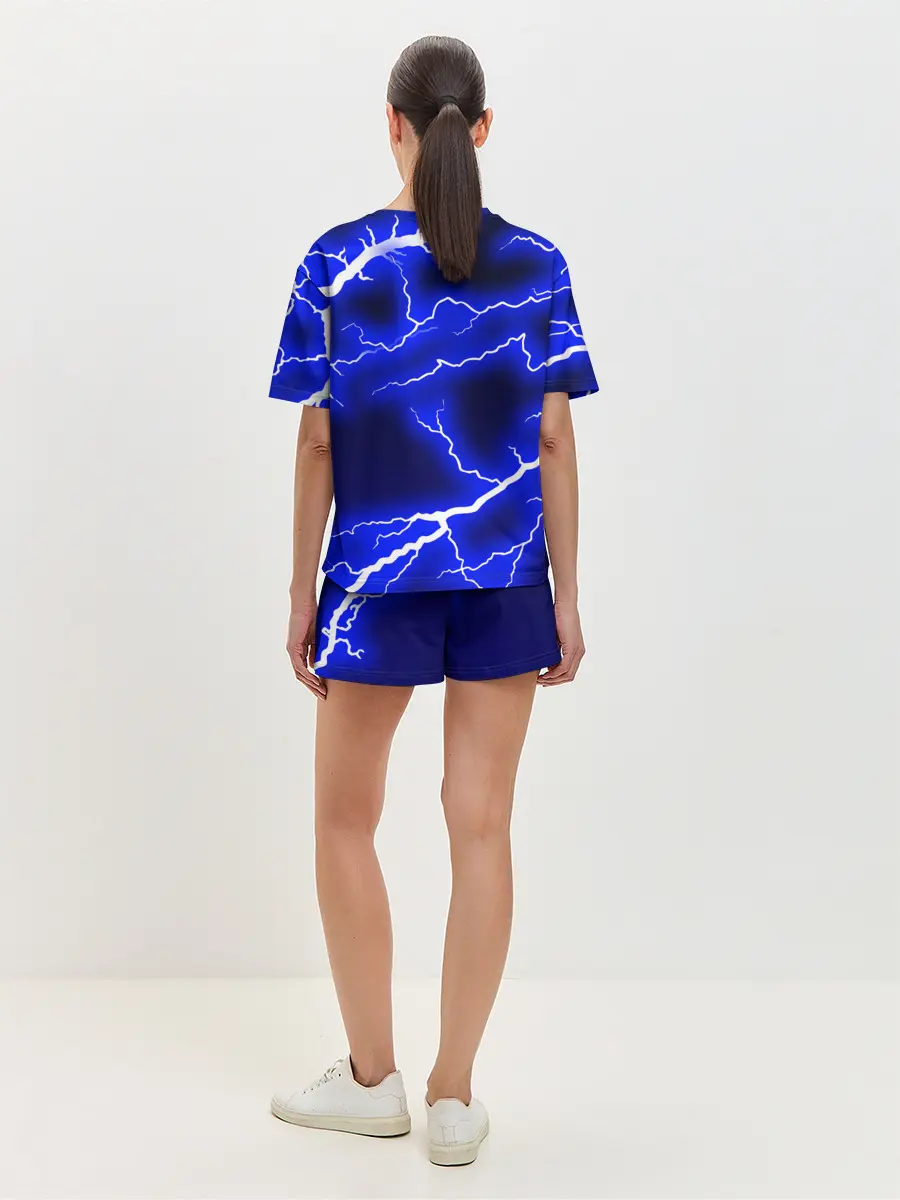 Женская пижама с шортами / СИНИЕ МОЛНИИ