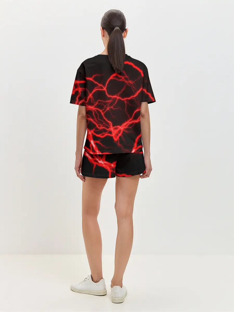 Женская пижама с шортами / МОЛНИИ