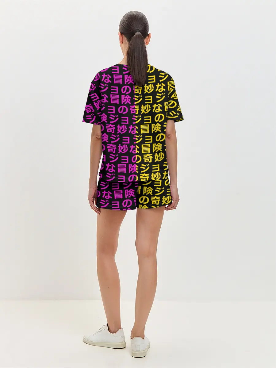 Женская пижама с шортами / Иеороглифы джоджо