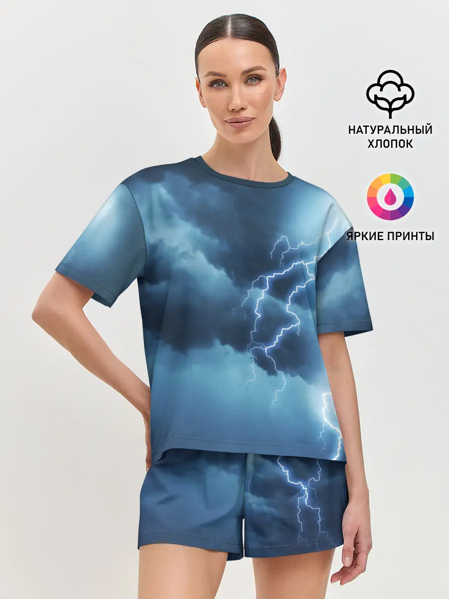 Женская пижама с шортами / STORM