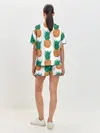 Женская пижама с шортами / Ананасовый арт