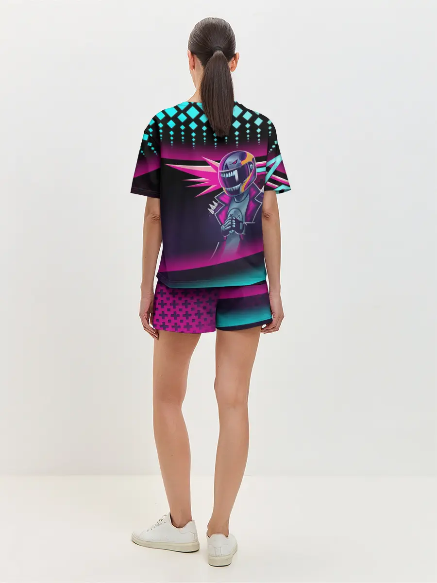 Женская пижама с шортами / НЕОНОВЫЙ ГОНЩИК