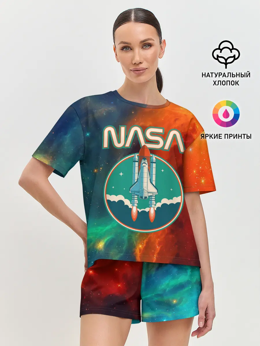 Женская пижама с шортами / NASA