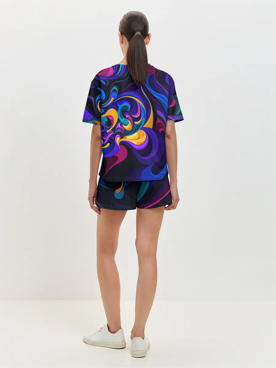 Женская пижама с шортами / ABSTRACT COLOR