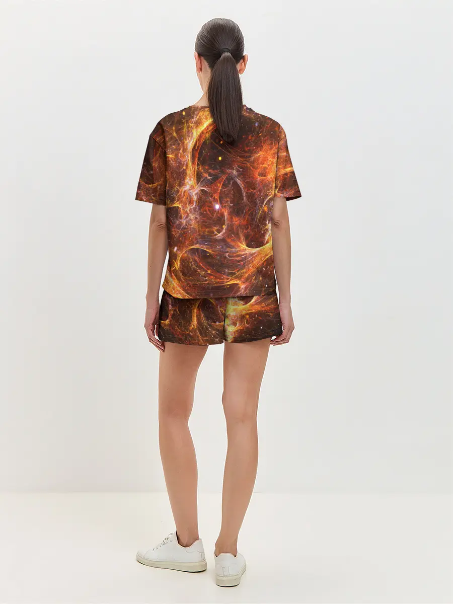 Женская пижама с шортами / КОСМОС