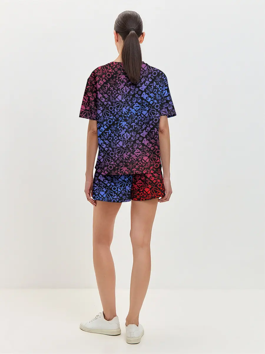 Женская пижама с шортами / Игровые бренды