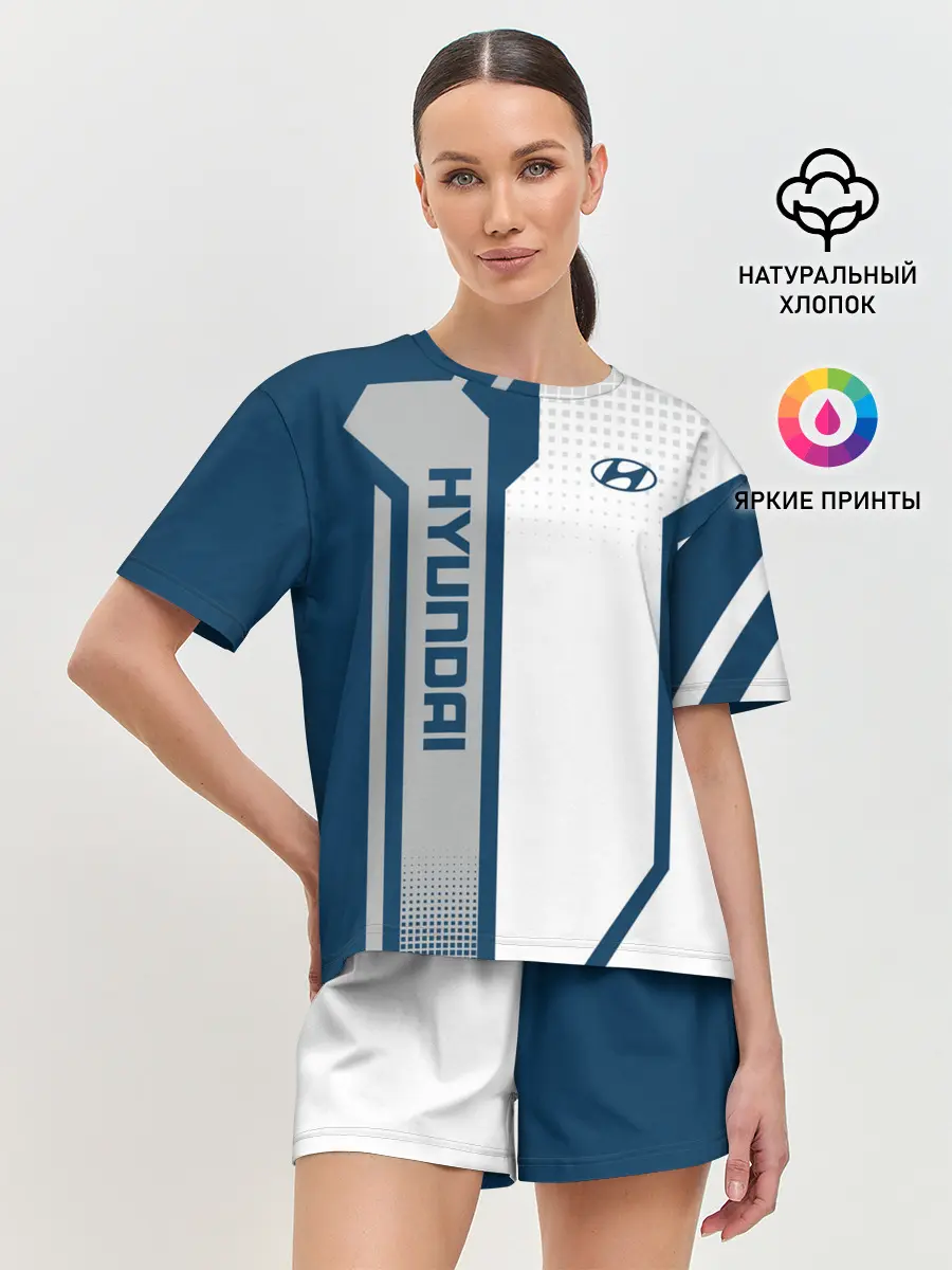 Женская пижама с шортами / Hyundai Driver team