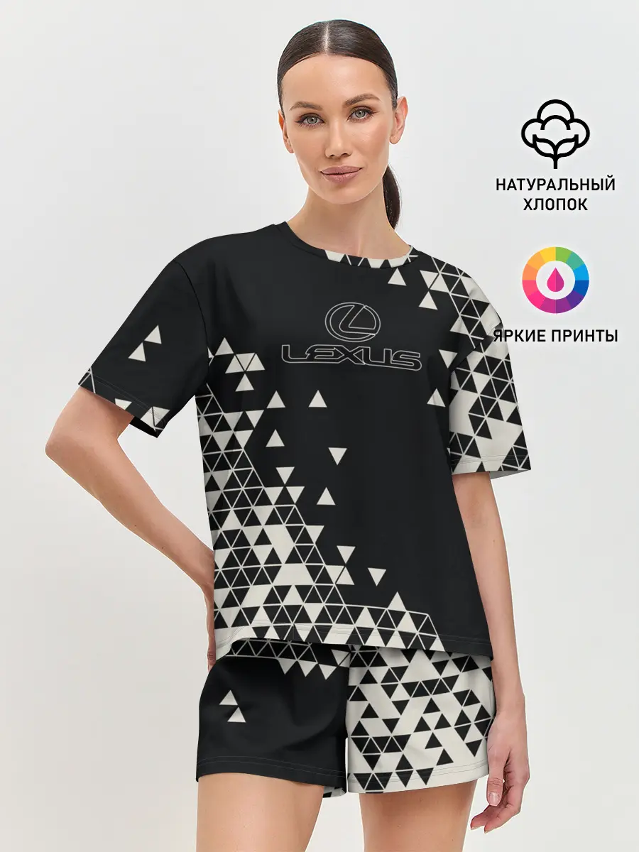 Женская пижама с шортами / LEXUS