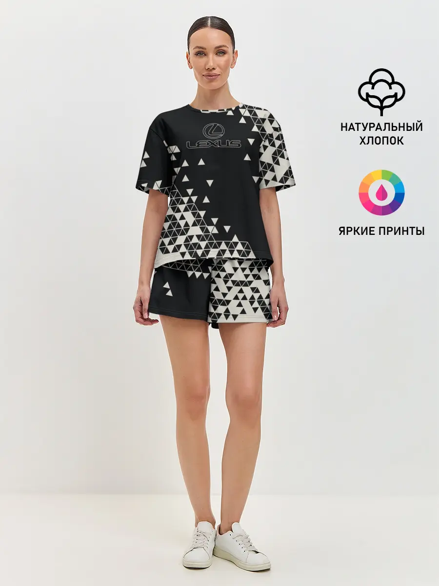 Женская пижама с шортами / LEXUS