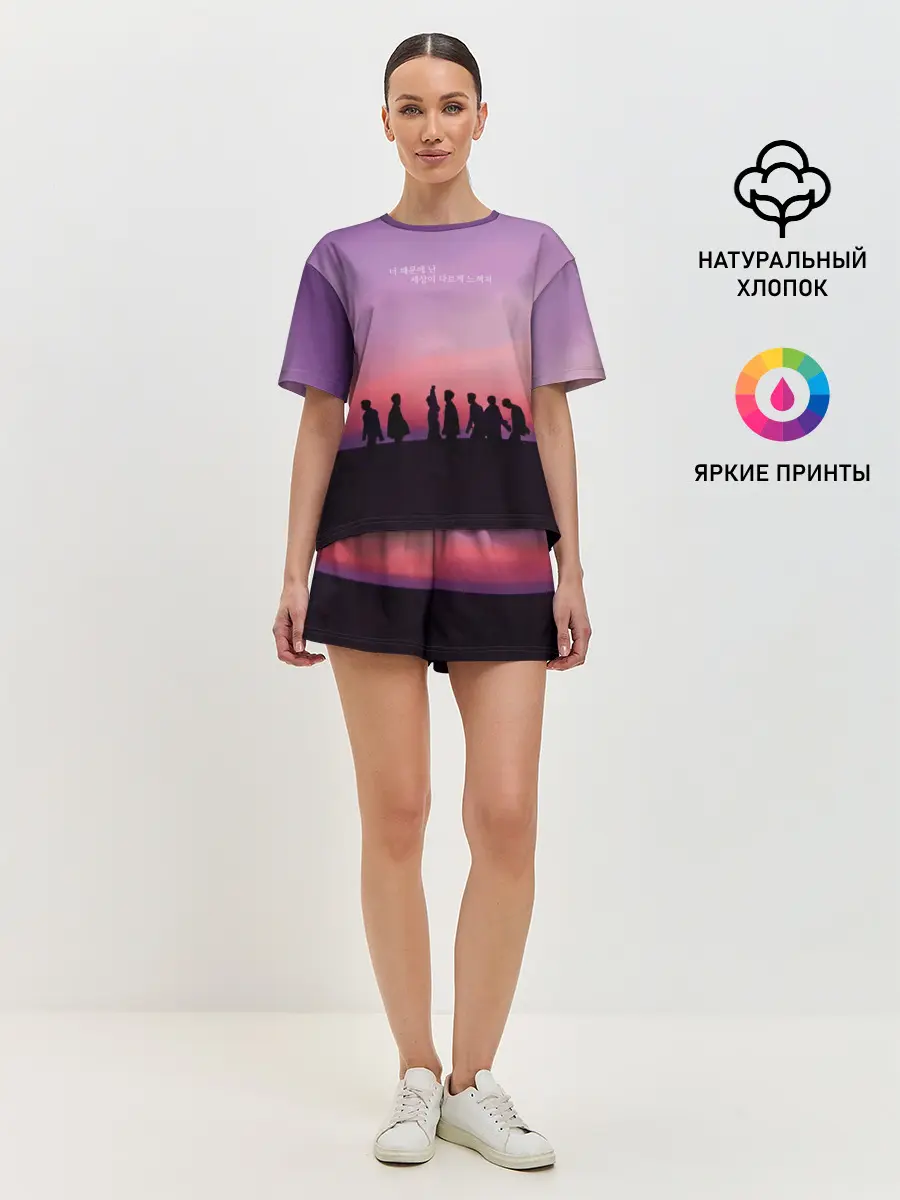 Женская пижама с шортами / BTS