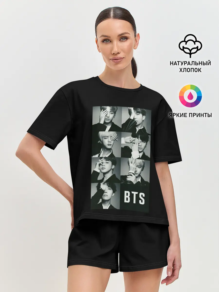 Женская пижама с шортами / BTS