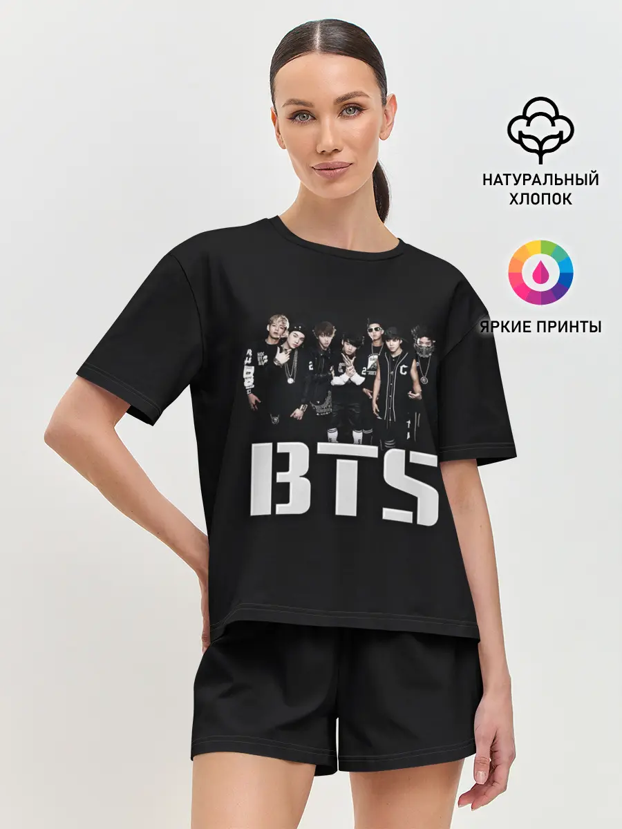 Женская пижама с шортами / BTS