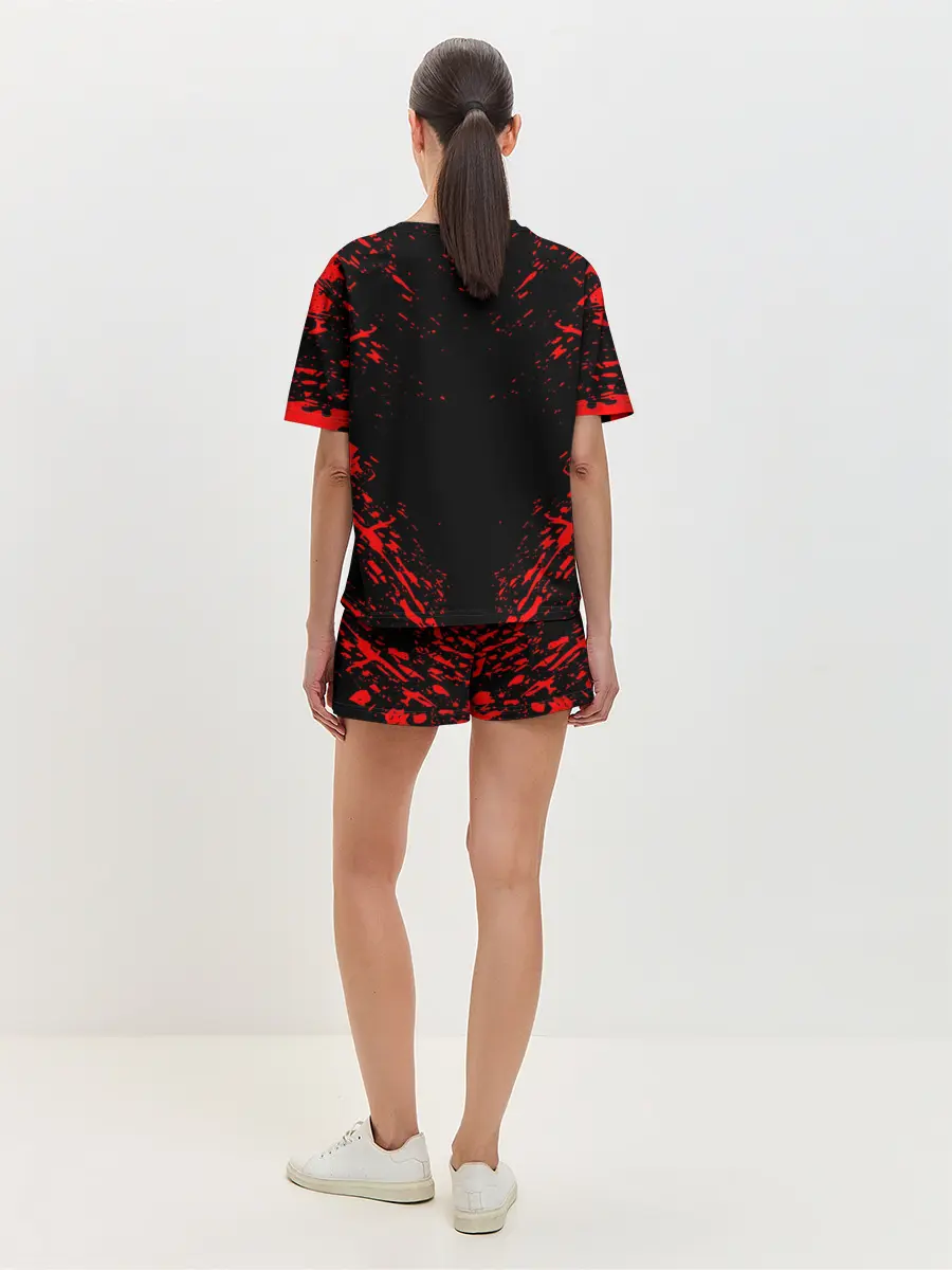 Женская пижама с шортами / Берсерк маска белая