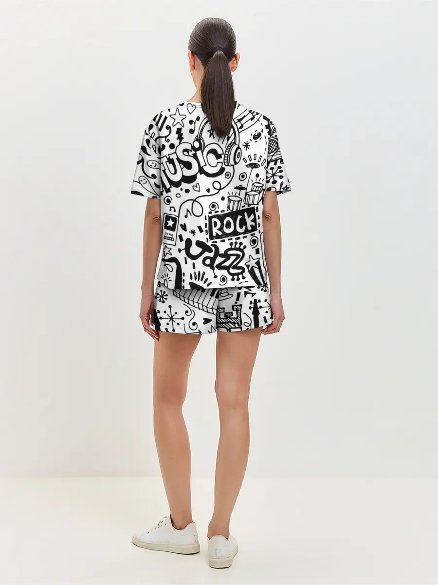 Женская пижама с шортами / Rock