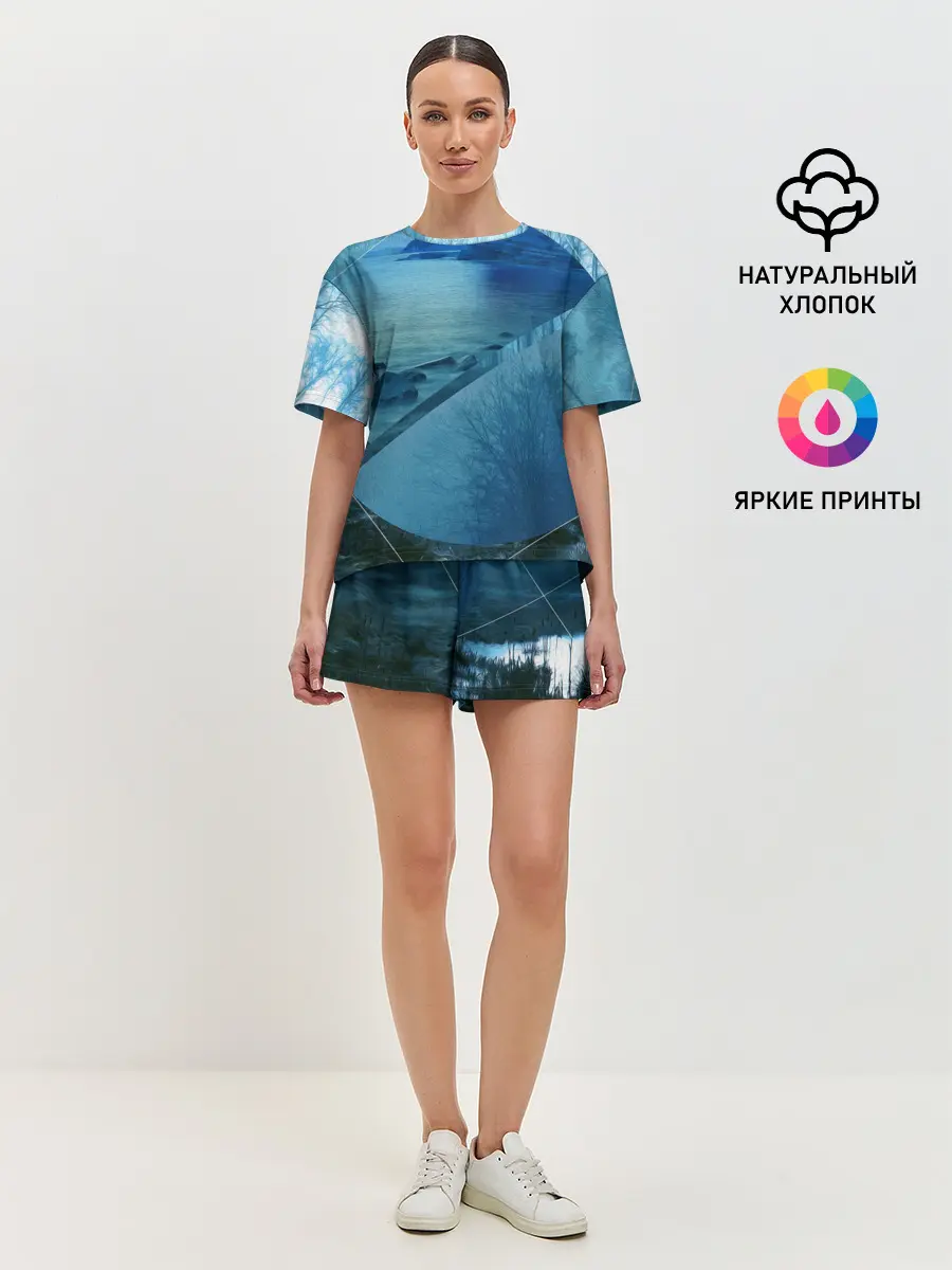 Женская пижама с шортами / ОЗЕРО