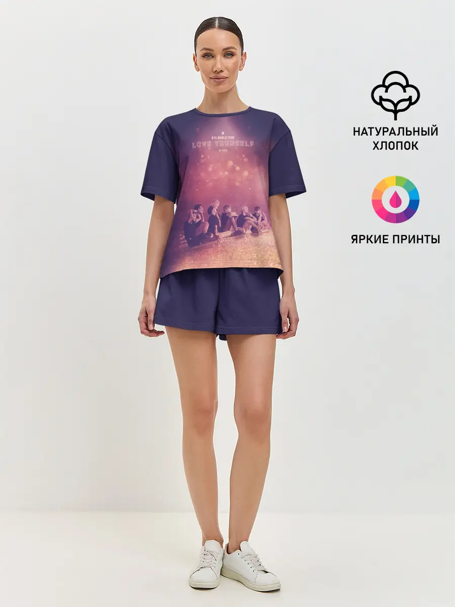 Женская пижама с шортами / BTS