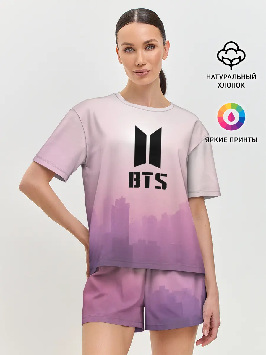 Женская пижама с шортами / BTS