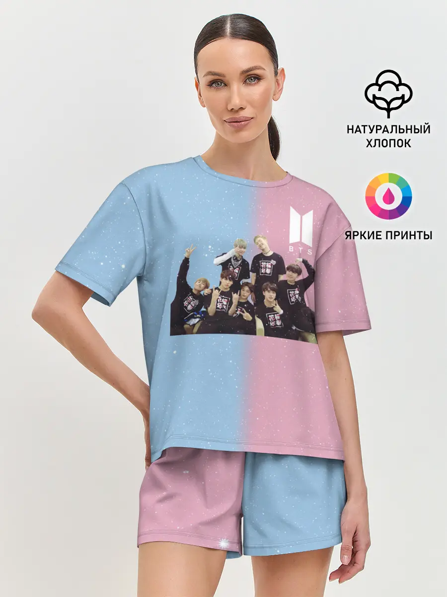 Женская пижама с шортами / BTS