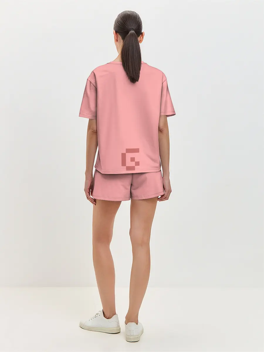 Женская пижама с шортами / Minecraft Pig