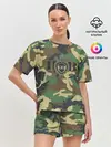 Женская пижама с шортами / Пограничные Войска камуфляж