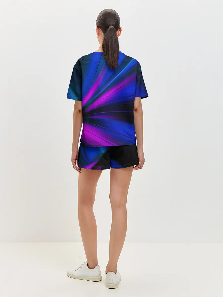 Женская пижама с шортами / НЕОНОВЫЕ ВОЛНЫ | NEON STRIPES