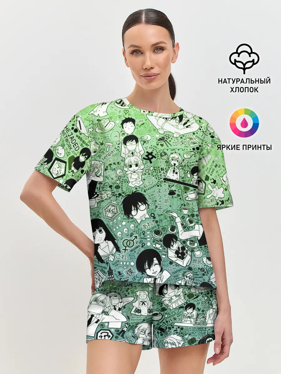 Женская пижама с шортами / P007_P004ooo2186163