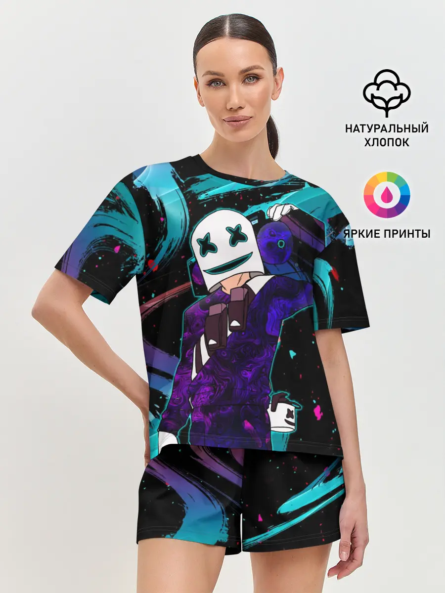 Женская пижама с шортами / MARSHMELLO | COSMO DJ