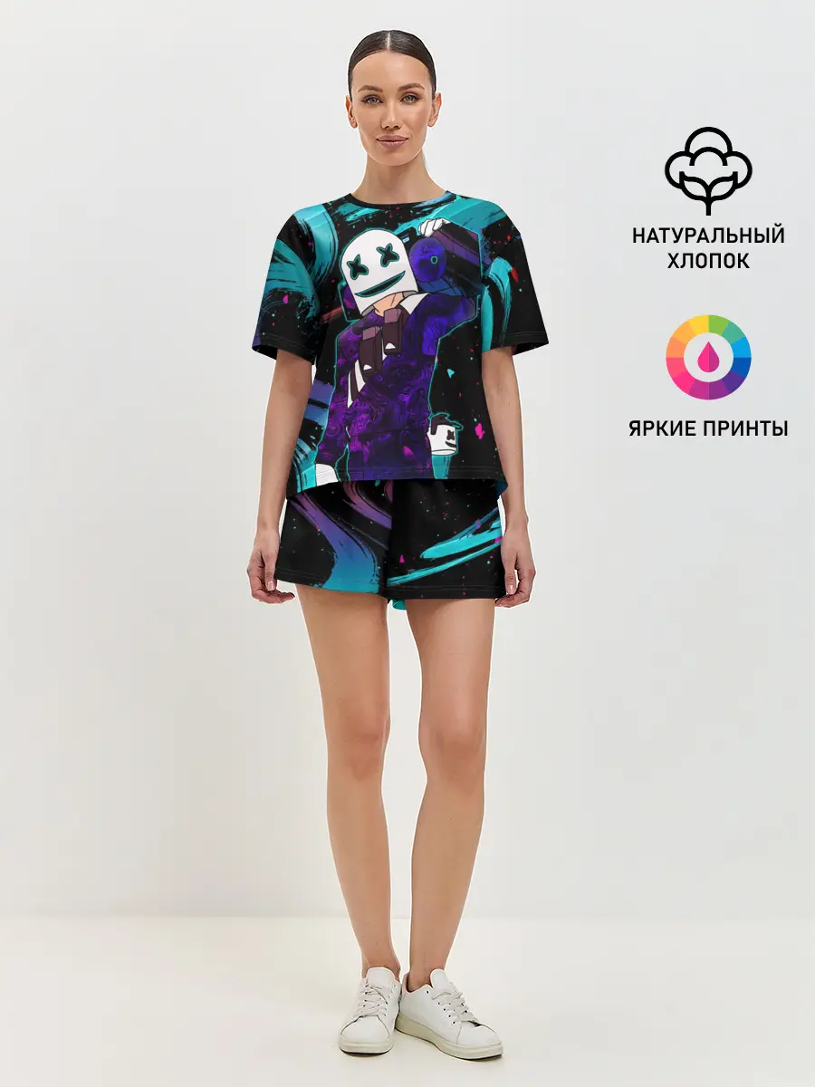 Женская пижама с шортами / MARSHMELLO | COSMO DJ