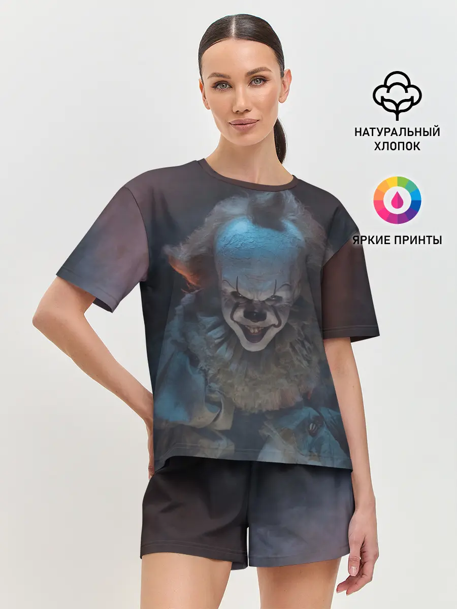 Женская пижама с шортами / Evil Pennywise