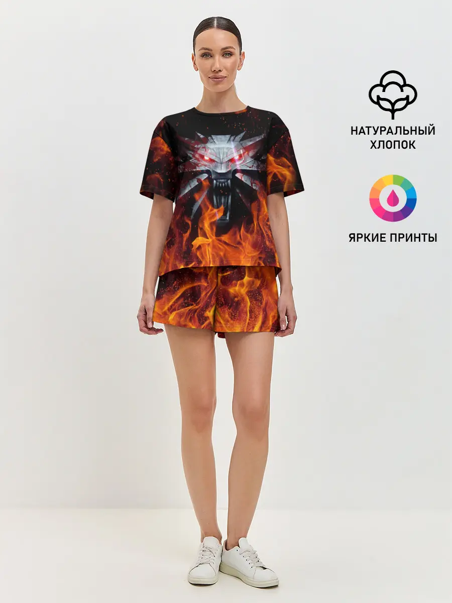 Женская пижама с шортами / ВЕДЬМАК