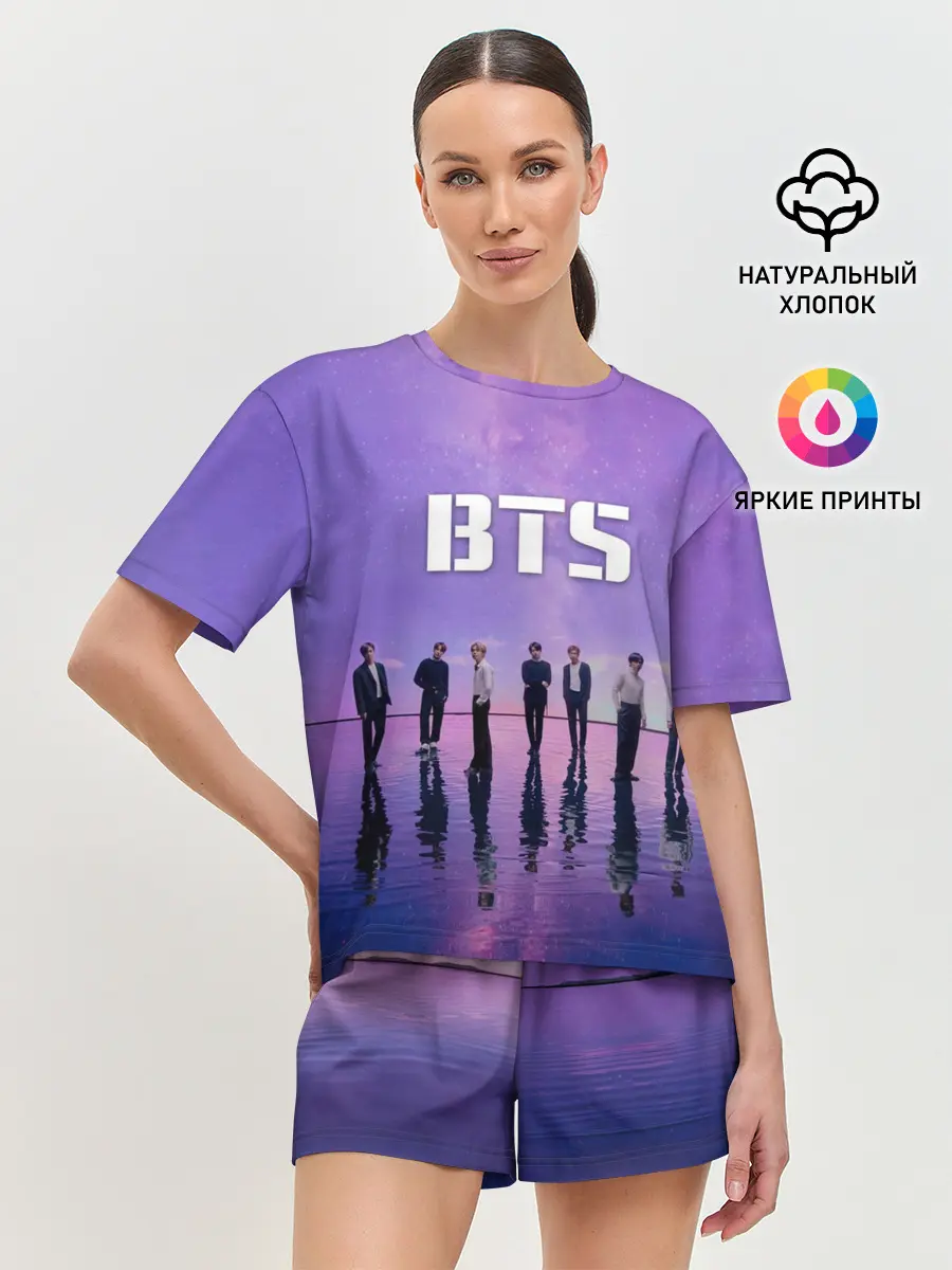 Женская пижама с шортами / BTS