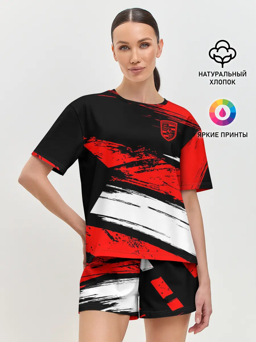 Женская пижама с шортами / Porsche