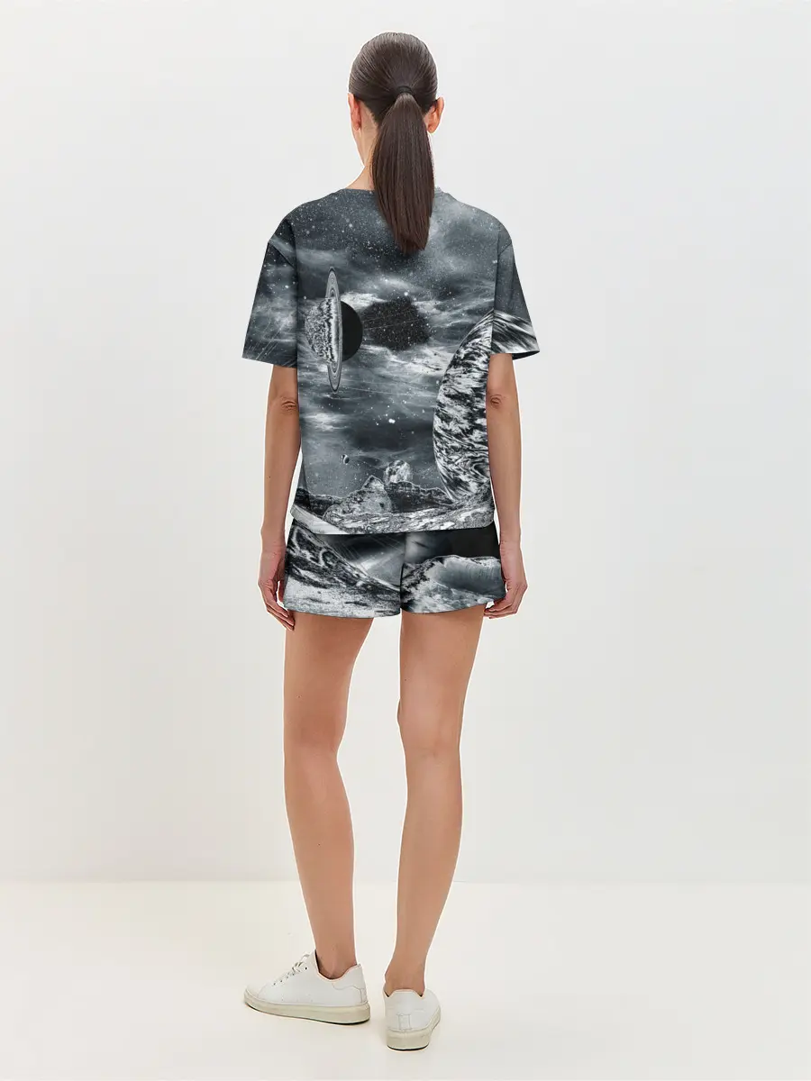 Женская пижама с шортами / Космос