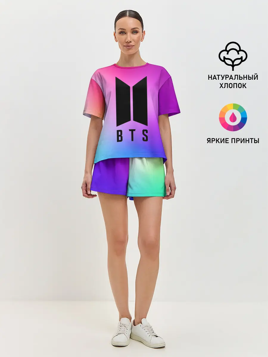 Женская пижама с шортами / BTS