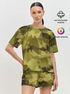 Женская пижама с шортами / СОВРЕМЕННЫЙ КАМУФЛЯЖ