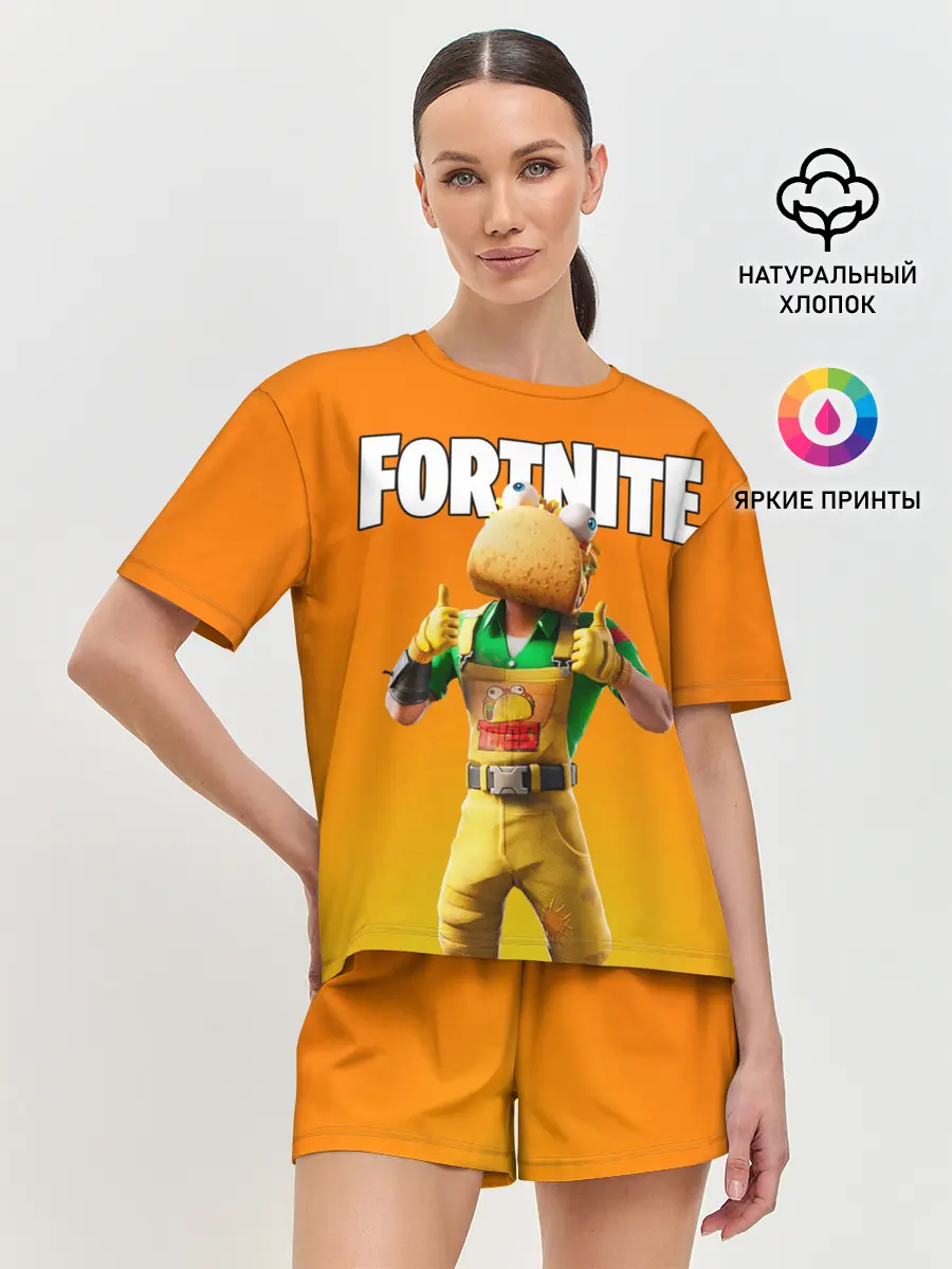 Женская пижама с шортами / Fortnite [007]