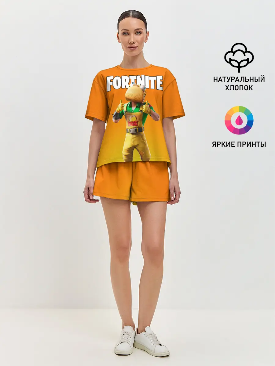 Женская пижама с шортами / Fortnite [007]