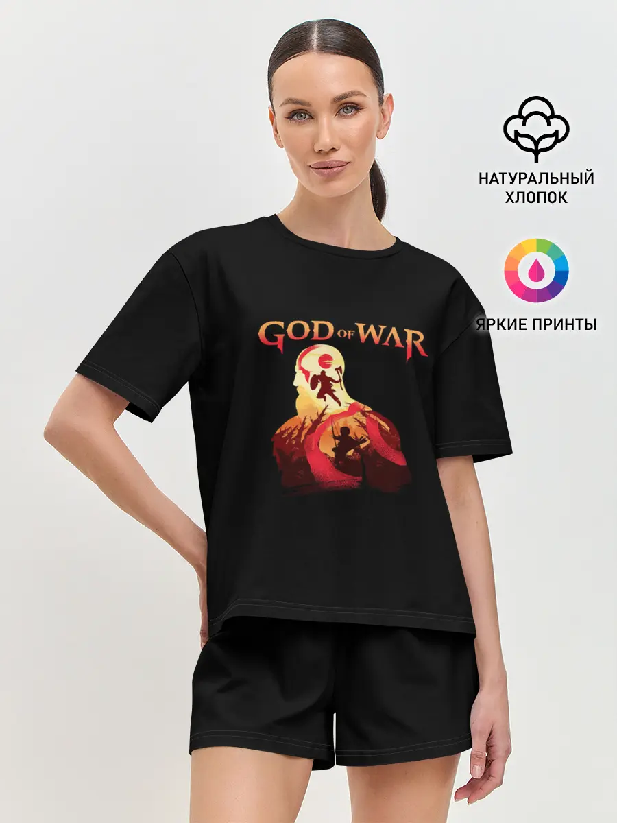 Женская пижама с шортами / God of War