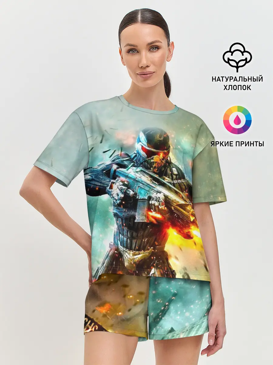 Женская пижама с шортами / CRYSIS