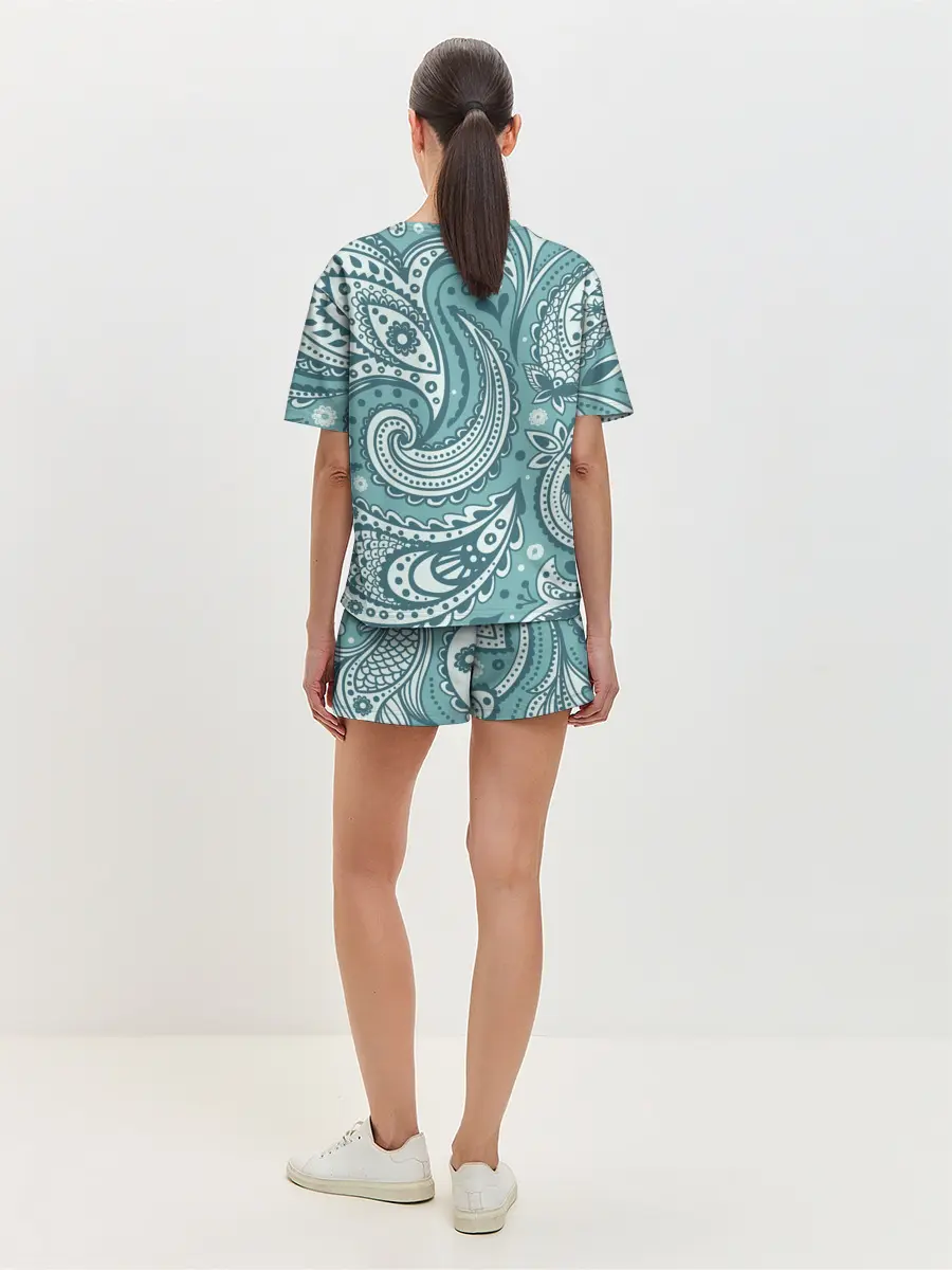 Женская пижама с шортами / Узоры