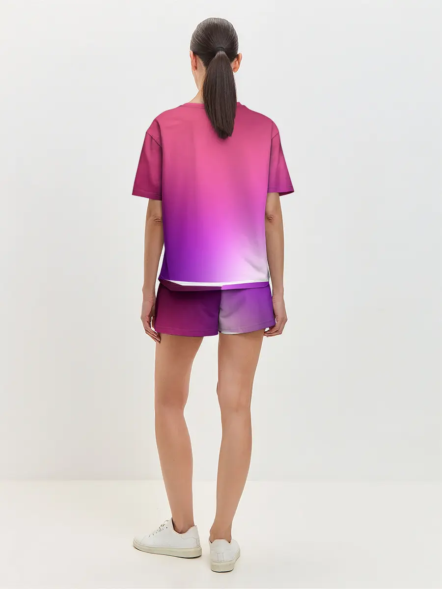 Женская пижама с шортами / Нежный цвет