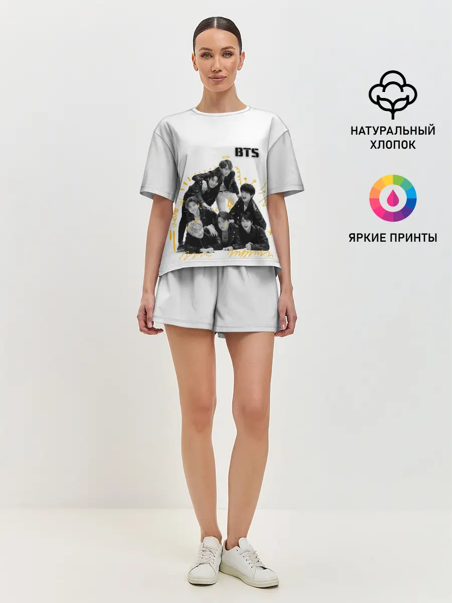 Женская пижама с шортами / BTS
