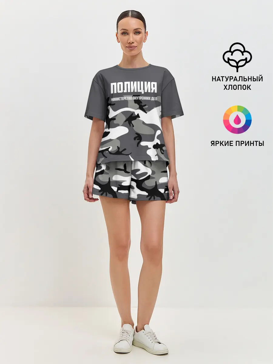 Женская пижама с шортами / Полиция МВД