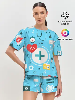 Женская пижама с шортами / Лучший доктор