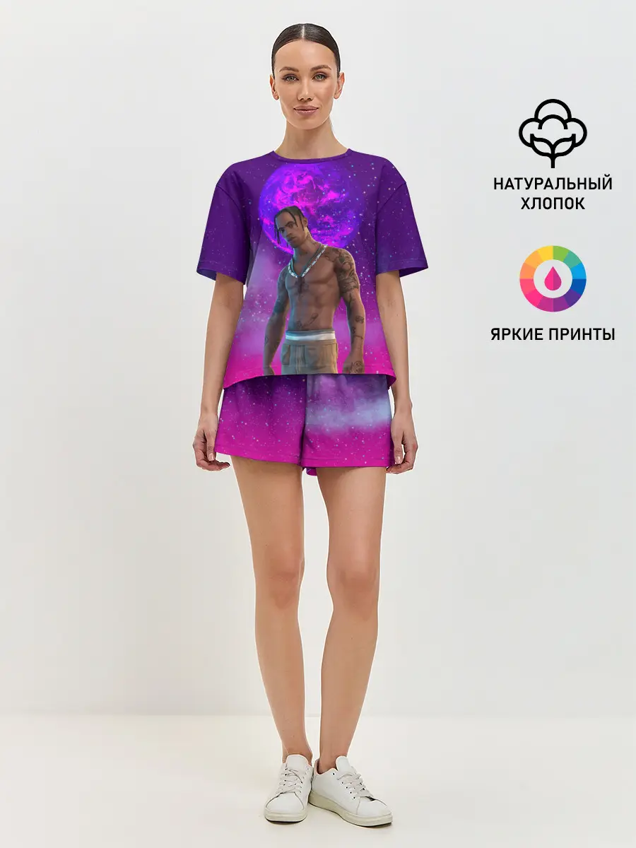 Женская пижама с шортами / Travis Scott, Fortnite