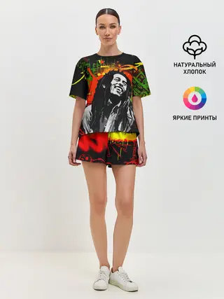 Женская пижама с шортами / Боб Марли