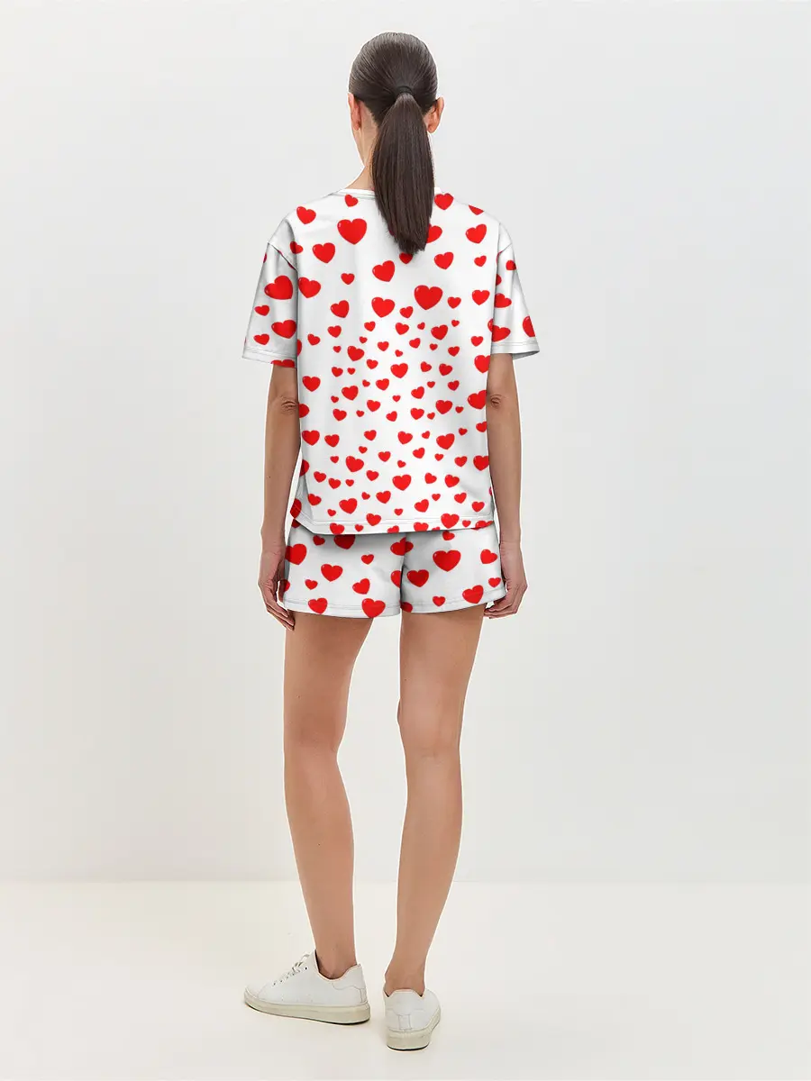 Женская пижама с шортами / Котейка