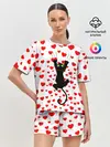 Женская пижама с шортами / Котейка
