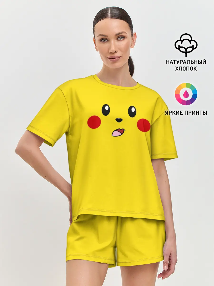 Женская пижама с шортами / ПИКАЧУ