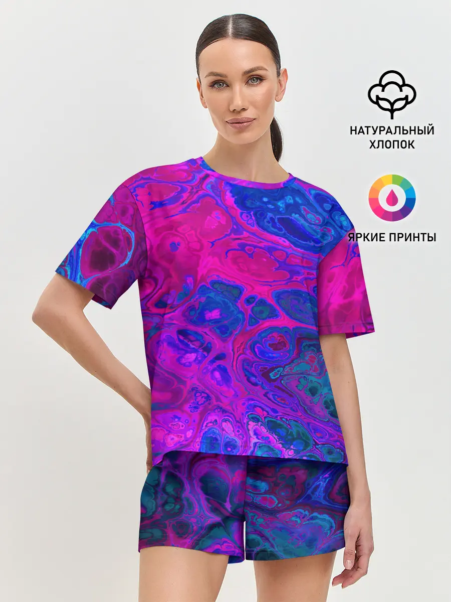 Женская пижама с шортами / FRACTAL